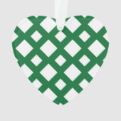 Witte diamanten op groen ornament (achterkant)