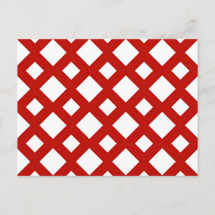 Witte diamanten op rood briefkaart