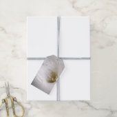 witte diepte cadeaulabel (Met Touw)