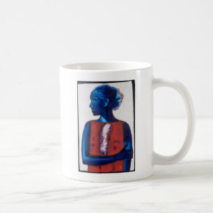 Witte doezelaar koffiemok