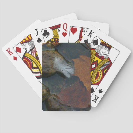 Witte doezelaar speelkaarten (Achterkant)