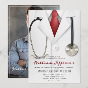 Witte Dokter Jas Modern Verpleegkunde School Afstu Kaart