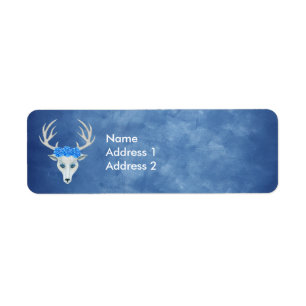 witte donkerrode blauwe ogen Rozen Etiket