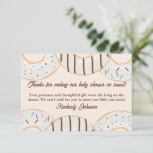 Witte Donut Delight Bedankkaart