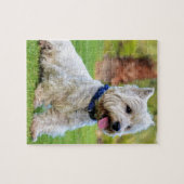 Witte doodskist legpuzzel (Horizontaal)