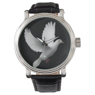 Witte dove 2 horloge