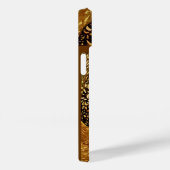 WITTE DOVES IN BROWN SEPIA,GEM STONE MONOGRAM Case-Mate iPhone CASE (Achterkant / Rechts)