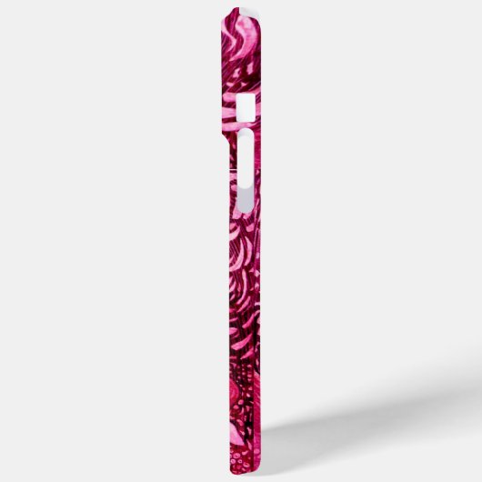 WITTE DOVES IN PINK FUCHSIA MONOGRAM Case-Mate iPhone CASE (Achterkant / Links)