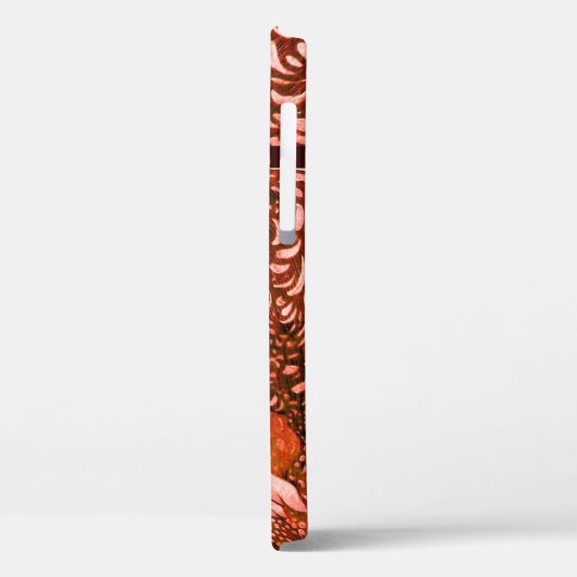 WITTE DOVES IN RODE RUBY MONOGRAM Case-Mate iPhone CASE (Achterkant / Links)