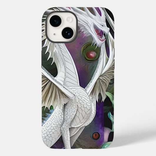 Witte draak Case-Mate iPhone case (Achterkant)