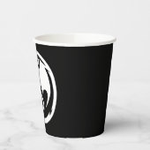 Witte Dragon zwarte papieren bekers (Links)