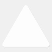 Witte Driehoek Sticker (Voorkant)