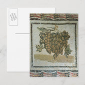 Witte druiven, Romeinse mozaïek Briefkaart (Voorkant / Achterkant)
