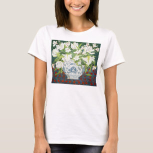 Witte dubbele tulpen en alstromerieën 2013 t-shirt