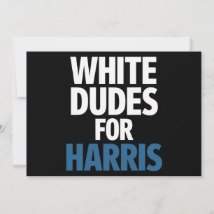 Witte Dudes voor Harris Kamala Harris 2024 verkiez Kaart