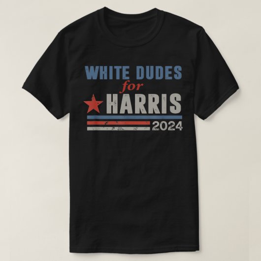 Witte Dudes voor Kamala 8 T-shirt (Design voorkant)