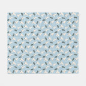 Witte duif Blanket | Hond, vogel Fleece Deken (Voorkant (Horizontaal))