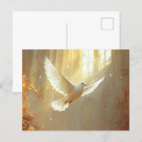 Witte duif in het lichtschilderij