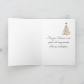 Witte Duif Met VREUGDE Op Aarde Feestdagen Kaart (Binnen)