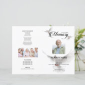 Witte Duif Rouw Template (Staand voorkant)