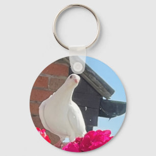 Witte Duif Sleutelhanger