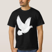Witte duif t-shirt (Voorkant)