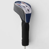 WITTE DUITSE HERDER GOLFHEADCOVER (Schuin)