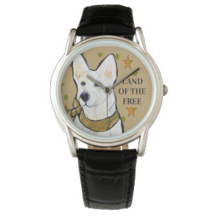 WITTE DUITSE HERDER HORLOGE