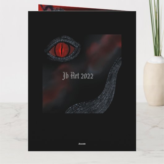 Witte Duitse Herder  Kaart (Achterkant)