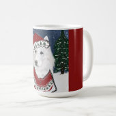 Witte Duitse Herder Koffiemok (Voorkant rechts)