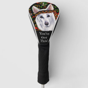 WITTE DUITSE HERDER MEXICO GOLFHEADCOVER