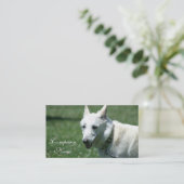 Witte Duitse visitekaartjes (Staand voorkant)