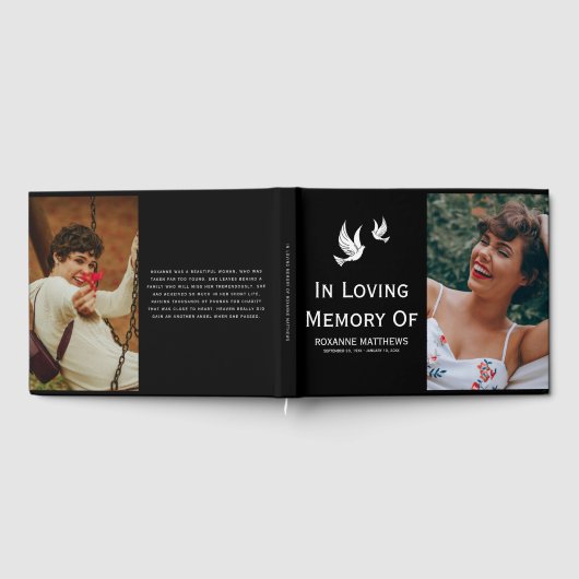 Witte Duiven in Liefdevolle Herinnering Tribute Fo Gastenboek (Volledig)