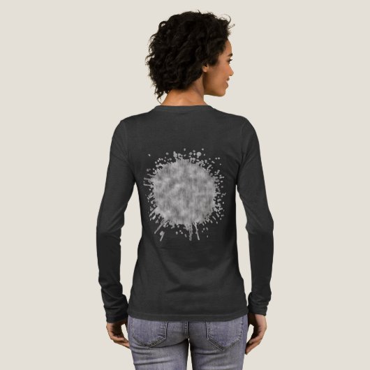 Witte Echo Tri-Blend Shirt (Achterkant)