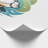 witte-eend cadeaupapier (Hoek)