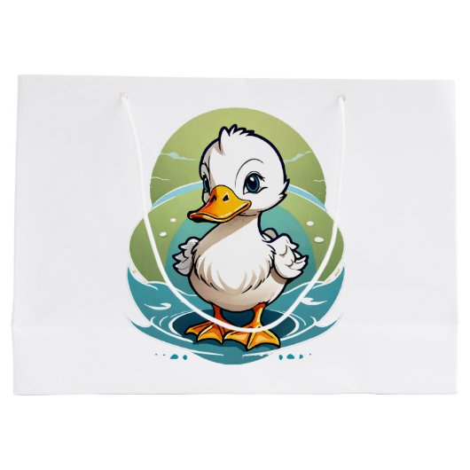 witte-eend groot cadeauzakje (Achterkant)