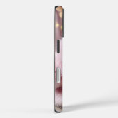 Witte eend met een roze bontjas Case-Mate iPhone case (Achterkant / Rechts)