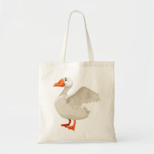 Witte eend tote bag