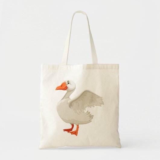 Witte eend tote bag (Voorkant)