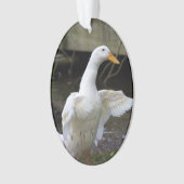 Witte Eend Versiering  Ornament (voorkant)