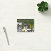 Witte eenden, lendenkussens, cattails, meeroever post-it® notes (Kantoor)