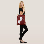 Witte Eenhoorn Canvas tas (Op model)