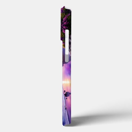 Witte eenhoorn fantasie tropisch strand Case-Mate iPhone case (Achterkant / Links)