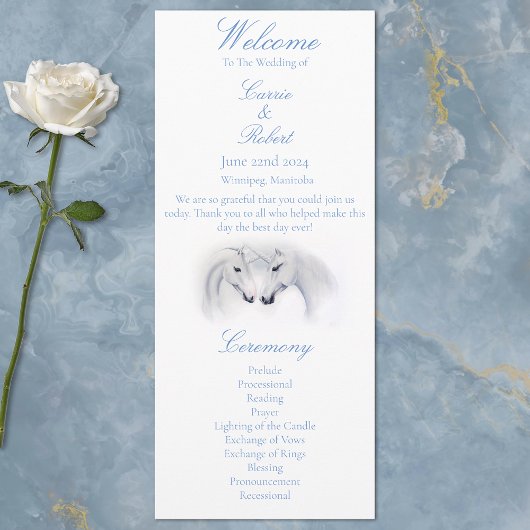 Witte Eenhoorns Liefde Paar Programma