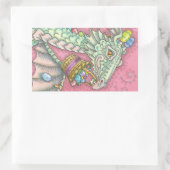 WITTE EENVOUDIGE EGG DRAGON FANTASY STICKERS (Tas)