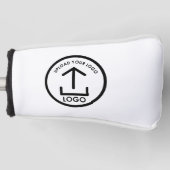 Witte Eenvoudige Moderne Professionele Business Lo Golfheadcover (Voorkant)
