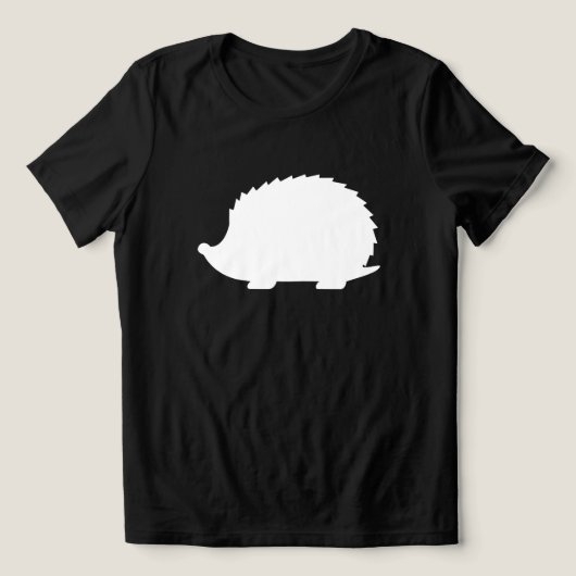 Witte Egel Tri-Blend Shirt (Design voorkant)