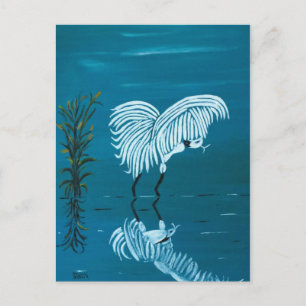WITTE EGRET BRIEFKAART