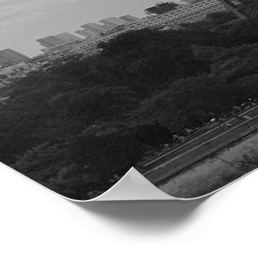 witte eiffel poster (Hoek)