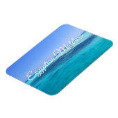 Witte eiland in het Briefkaart van het Rode Zee Magneet (Linkerzijde)